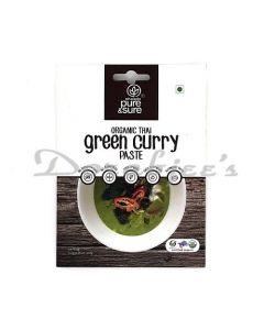 PURE & SURE ORGANIC  GREEN CURRY PASTE 50G