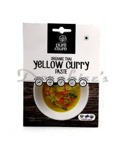 PURE & SURE ORGANIC  YELLOW CURRY PASTE 50G