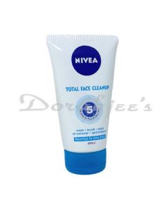 NIVEA TOTAL FACE CLEAN UP WASH, SCRUB & PACK 100ML