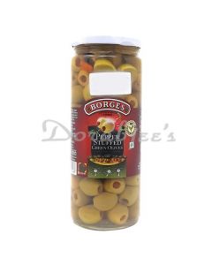 BORGES GREEN PEPPER STUFFED OLIVES 283G