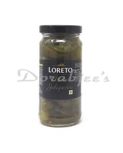 LORETO-SLICED GREEN JALAPENO HOT PEP 220G