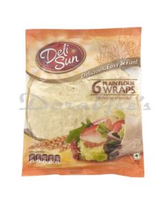 DELISUN 6 PLAIN FLOUR WRAPS 360G