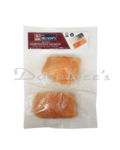 BIG SAMS SALMON SKIN ON 250G