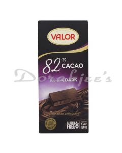 VALOR DARK CHOCOLATE 82% CACAO SUPER DARK 100G