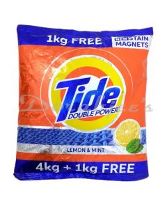 TIDE DOUBLE POWER REGULAR LEMON MINT 5 KG