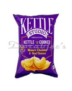 KETTLE CHEDDAR RED ONION 125G