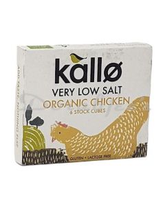 KALLO ORGANIC LOW SALT CHIC CUBES 66G