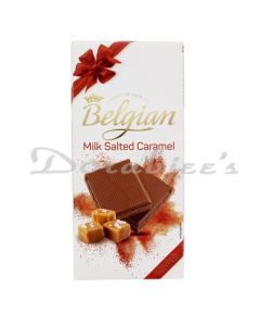 CT CHOCOLATES BELGIAN-BAR MILK WITH SALTED CARAMEL 100G