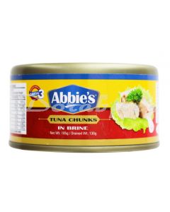 ABBIES  TUNA CHUNKS IN BRINE 185G