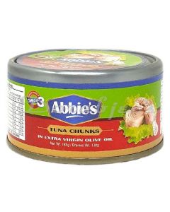 ABBIES  TUNA CHUNK OLIVE OIL  185G