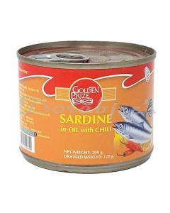 GOLDEN PRIZE SARDINE/NATURAL OIL CHILI 200G