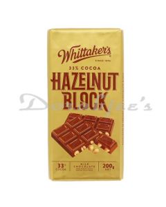 WHITTAKERS CHOCOLATE HAZELNUT 33% COCOA 200G