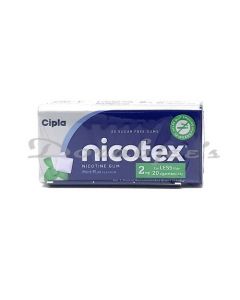 NICTOEX MINT PLUS SUGAR FREE 25S