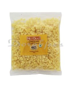 NUTORAS CHEDDAR CHEESE SHREDDED/CUBES 200G