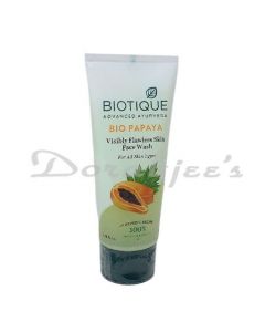 BIOTIQUE BIO PAPAYA FLAWLESS SKIN FACE WASH 100ML