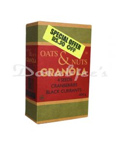 OATS & NUT GRANOLA 4 SEED 400G