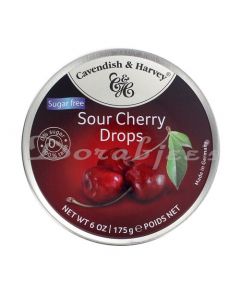 CAVENDISH & HARVEY SF SOUR CHERRY DROPS 175G