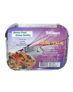 FRESHEE ALUMINUM CONTAINER 250ML 10S