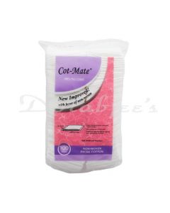 COT-MATE COTTON PAD SQUARE FACIAL WIPES 100NW