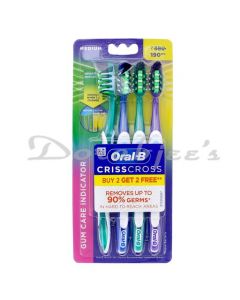 ORAL B PRO TOOTHBRUSH CRISS CROSS GUM CARE MEDIUM B2G2