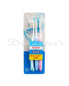 ORAL B SENSITIVE WHITE TOOTH BRUSH SOFT B2G2