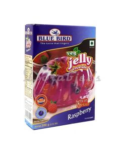 BLUE BIRD JELLY VEG RASPBE100G