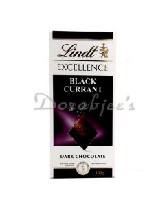 LINDT BLCK CURRANT DARK CHOCOLATE  100G