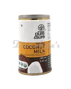 PURE & SURE ORGANIC COCONUT MILK 160M