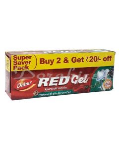 DABUR RED GEL TOOTH PASTE 150G+150G