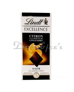 LINDT CITRON GINGEMBRE 100G