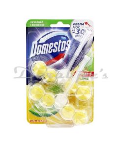 DOMESTOS LIME TOILET RIM BLOCK DUO