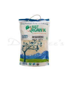 JUST ORGANIK SUGAR RAW UNREFINED 500G