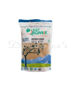 JUST ORGANIK SUGAR BR RAW UNREF.- 500G