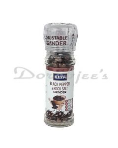 KEYA BLACK PEPPER & ROCK SALT GRINDER 80G