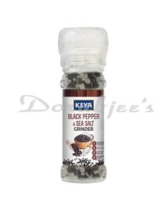 KEYA BLACK PEPPER & SEA SALT GRINDER 80G