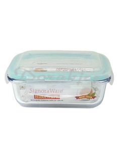 SIGNORAWARE GLASS BAKEWARE RECTANGULAR CONTAINER 370ML 1703