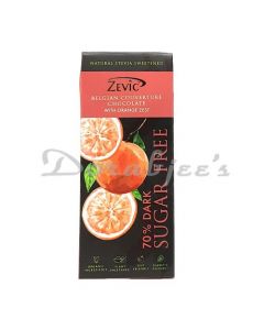 ZEVIC STEVIA SUGAR FREE DARK ORANGE  CHOCOLATE 40G