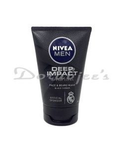 NIVEA MEN’S DEEP IMPACT FACE & BEARD WASH BLACK CARBON 100ML