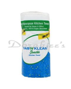 DAB N KLEAN KITCHEN TISSUE ROLL 2PLY 90S