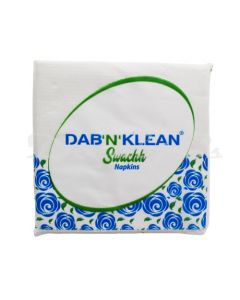 DAB N KLEAN SWACHH FACE NAPKIN 33*33 2PLY 50S