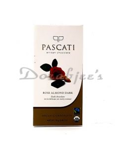 PASCATI ARTISAL CHOCOLATE ROSE & ALMONDS 75G