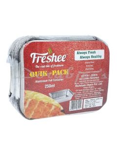 FRESHEE QUIK PACK ALUMINUM FOIL CONTAINER FOOD TRAY 250ML 25 PCS