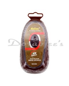 HELIOS SHOE SHINE SPONGE  BROWN