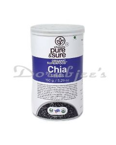 PURE & SURE ORGANIC CHIA SEEDS 150G