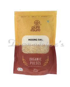 PURE & SURE ORGANIC PULSES MOONG DAL 500G