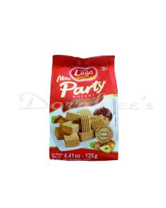 LAGO MINI PARTY WAFERS HAZLNUTS 125G