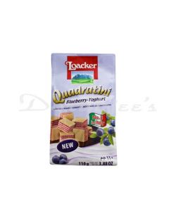 LOACKER WAFER ROLLS QUADRALINI BLUEBERRY YOGURT 110G