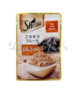 SHEBA CAT FOOD FLAKE WITH SASAMI 35GM