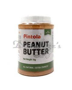 PINTOLA UNSWEETENED EXTRA CRUNCHY PEANUT BUTTER 1KG