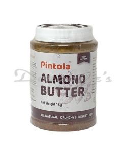 PINTOLA  UNSWEETENED CRUNCHY ALMOND BUTTER 1KG